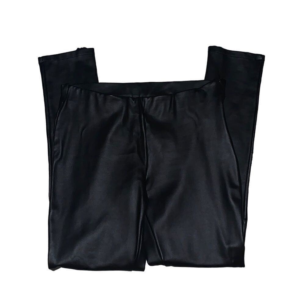 VERSONA black leather like pants S